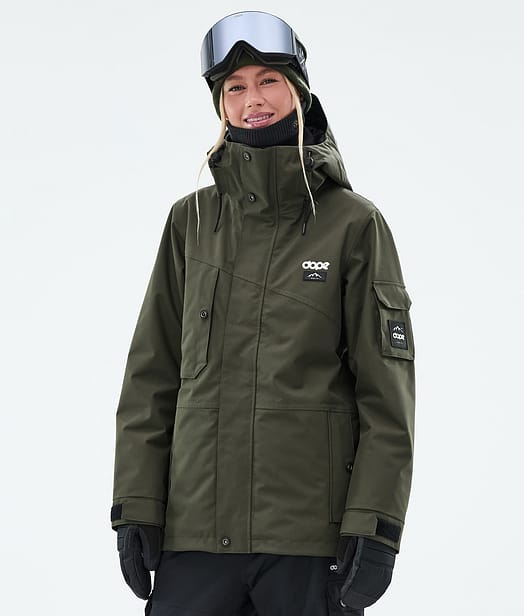 Dope Adept W Snowboardjacka Dam Olive Green