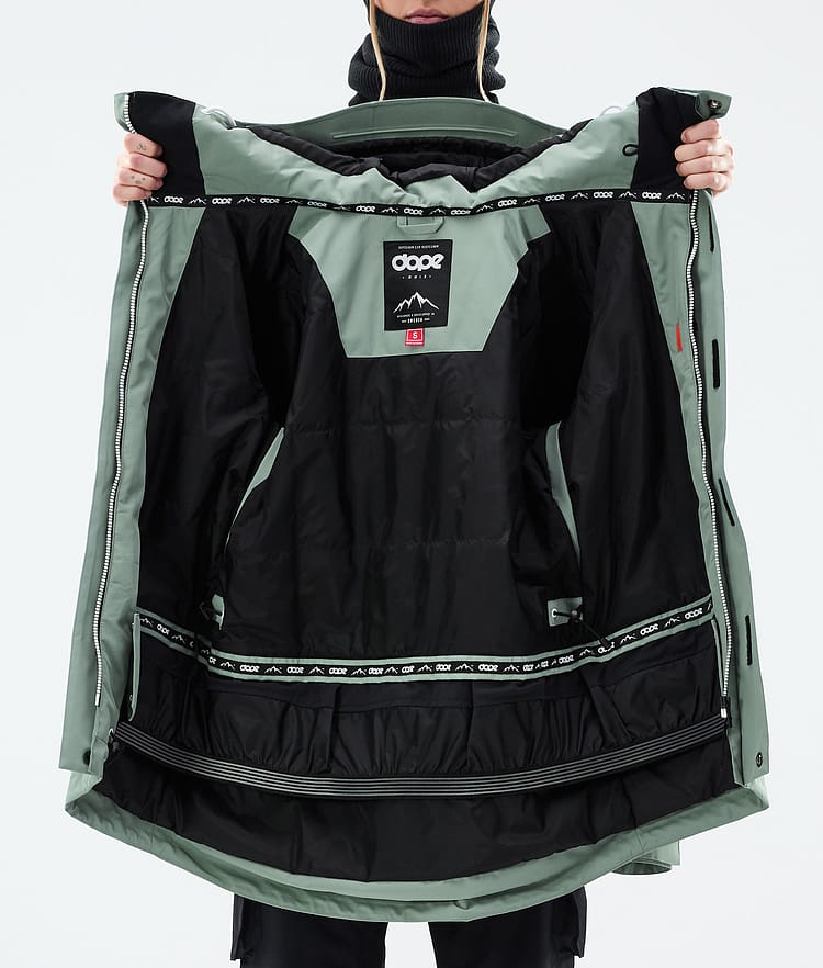 Dope Adept W Snowboardjacka Dam Faded Green, Bild 9 av 9