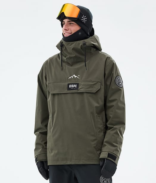 Dope Blizzard Snowboardjacka Herr Olive Green