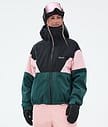 Dope Spartan W Snowboardjacka Dam Sport Black/Soft Pink/Bottle Green