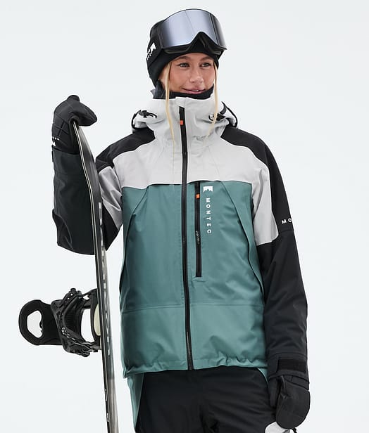 Montec Oracle W Snowboardjacka Dam Light Grey/Black/Atlantic