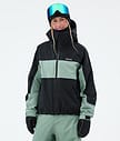 Dope Spartan W Snowboardjacka Dam Stripe Black/Faded Green