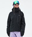 Dope Blizzard W Full Zip Snowboardjacka Dam Black
