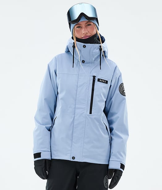 Dope Blizzard W Full Zip Snowboardjacka Dam Light Blue