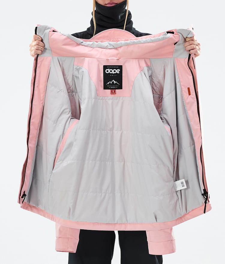 Dope Blizzard W Full Zip Snowboardjacka Dam Soft Pink, Bild 9 av 9