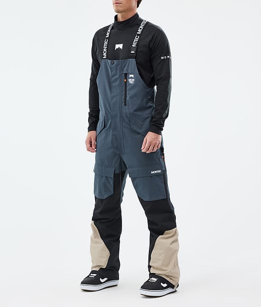 Montec Fawk Snowboardbyxa Herr Metal Blue/Black/Sand