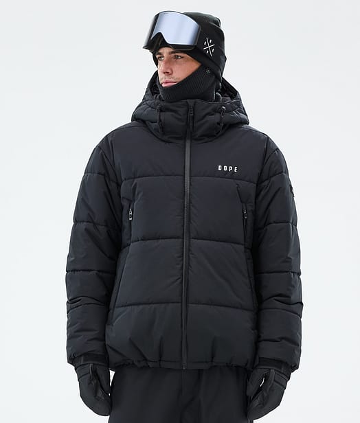 Dope Puffer Full Zip Snowboardjacka Herr Black