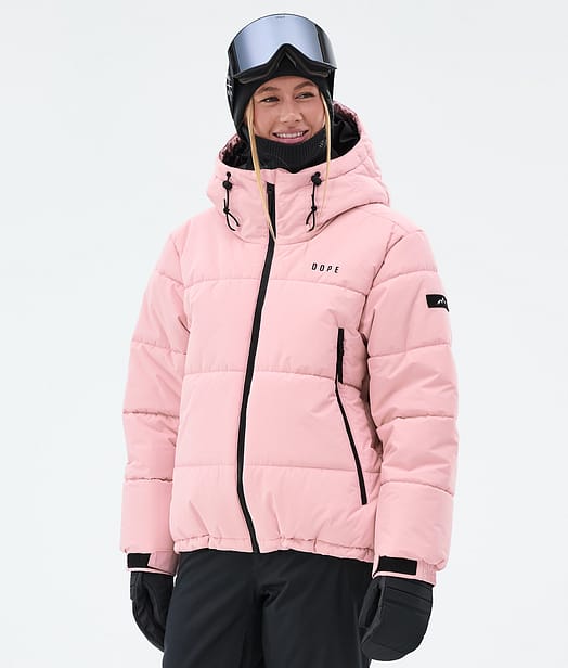 Dope Puffer W Full Zip Snowboardjacka Dam Soft Pink