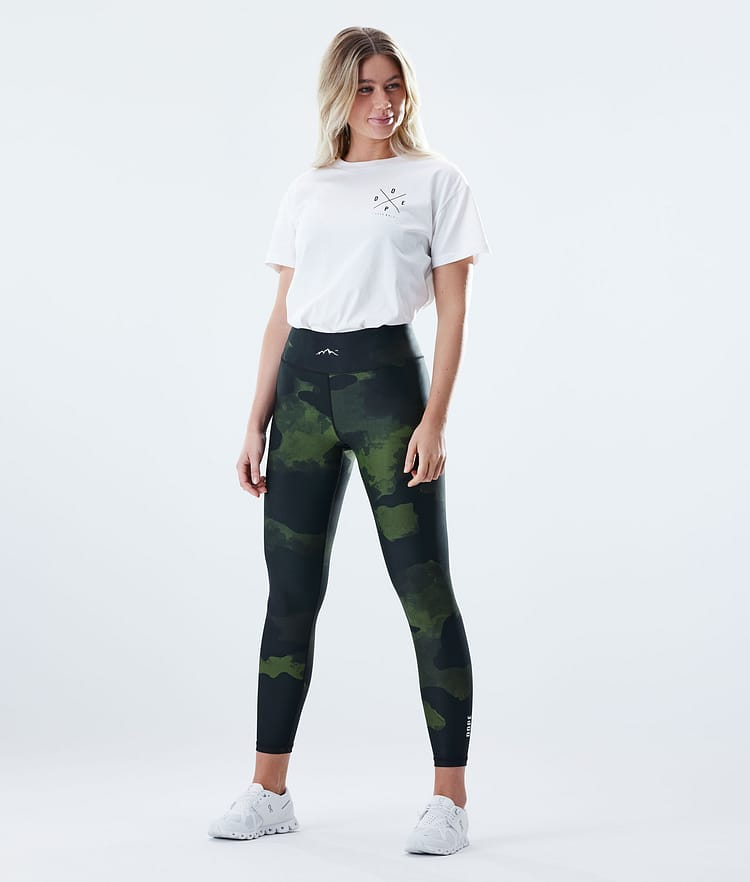 Dope Lofty Leggings Dam Green Camo, Bild 4 av 8