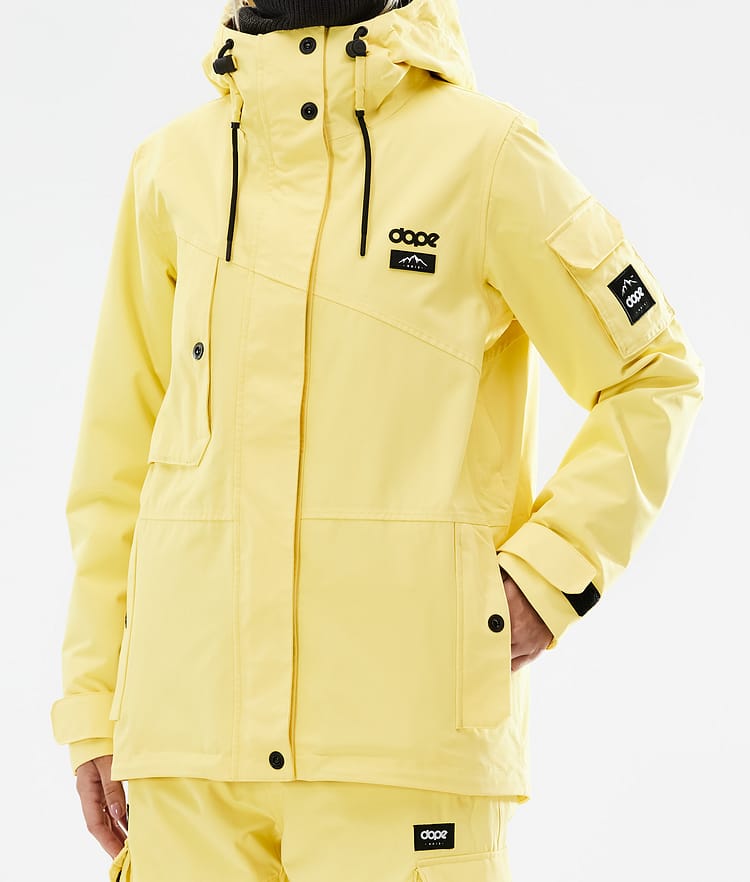 Dope Adept W 2021 Snowboardjacka Dam Faded Yellow, Bild 9 av 11