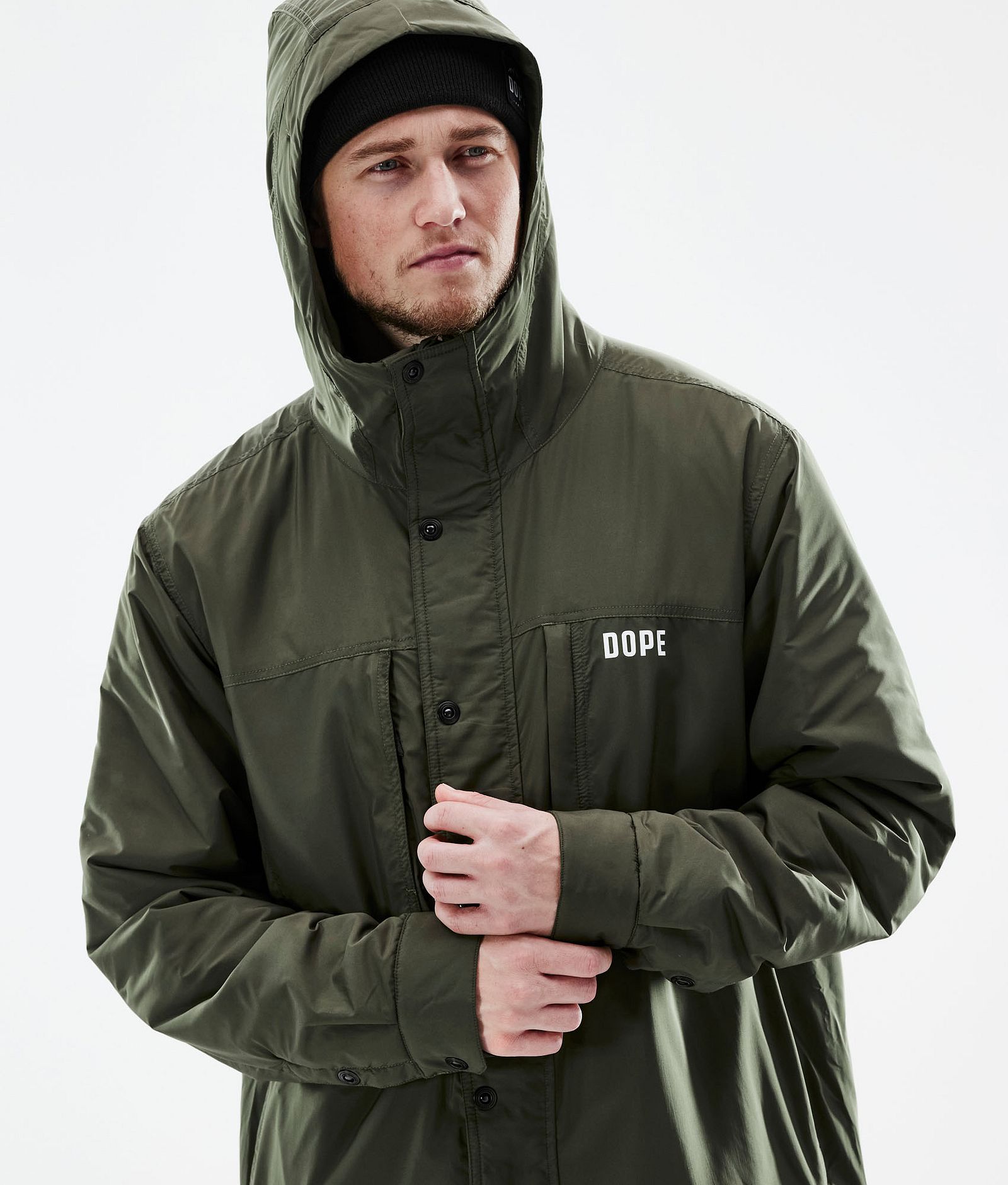 Dope Insulated Mellanlagersjacka Outdoor Herr Olive Green, Bild 3 av 12