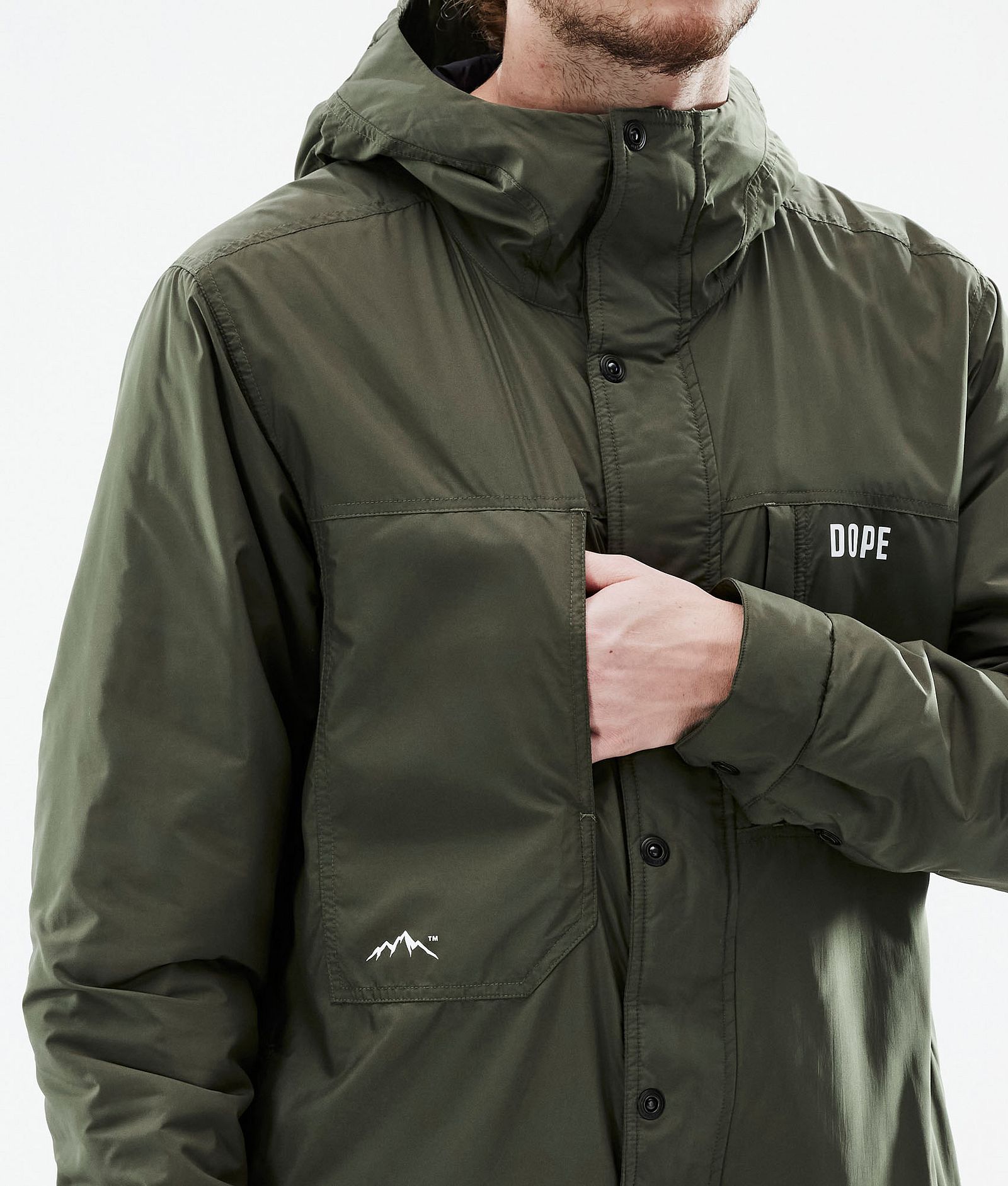 Dope Insulated Mellanlagersjacka Outdoor Herr Olive Green, Bild 11 av 12