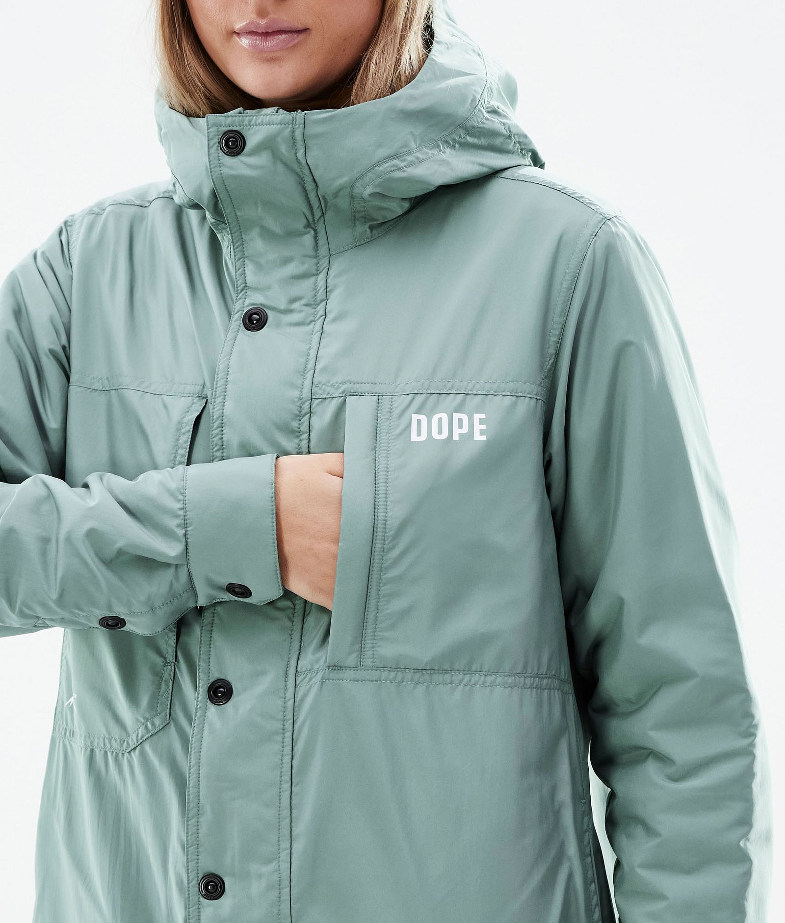 Dope Insulated W Mellanlagersjacka Outdoor Dam Faded Green, Bild 8 av 10