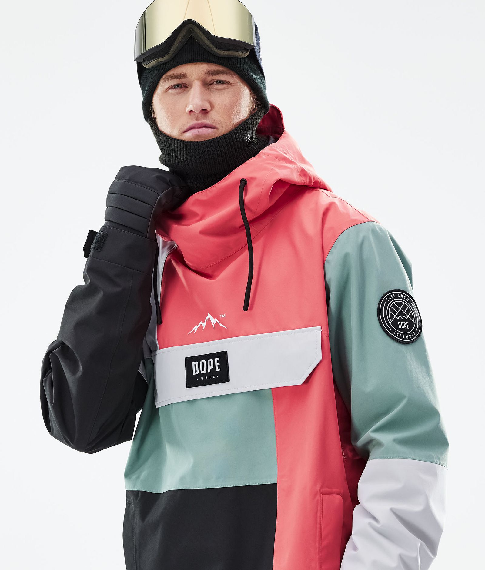 Dope Blizzard LE Snowboardjacka Herr Limited Edition Patchwork Coral, Bild 2 av 10