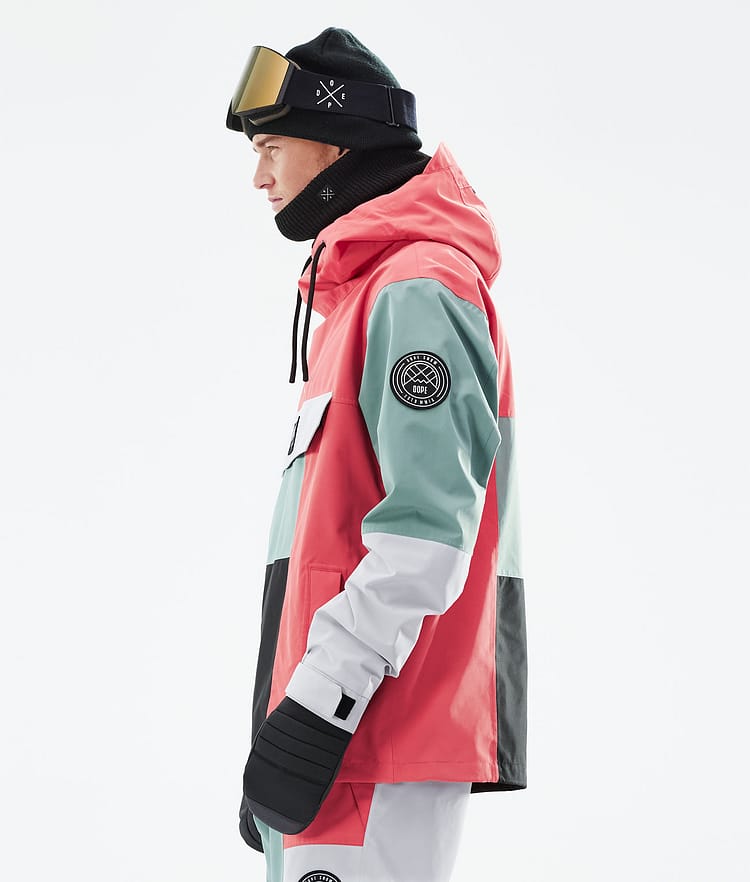 Dope Blizzard LE Snowboardjacka Herr Limited Edition Patchwork Coral, Bild 7 av 10