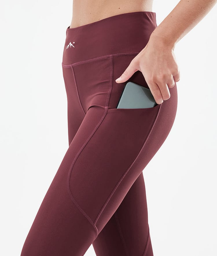 Dope Lofty Tech Leggings Dam Burgundy, Bild 5 av 8