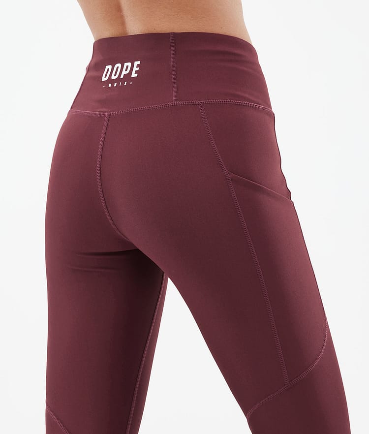 Dope Lofty Tech Leggings Dam Burgundy, Bild 7 av 8