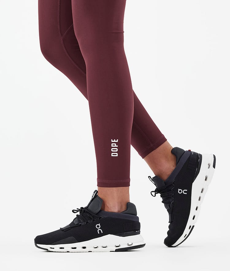 Dope Lofty Tech Leggings Dam Burgundy, Bild 8 av 8