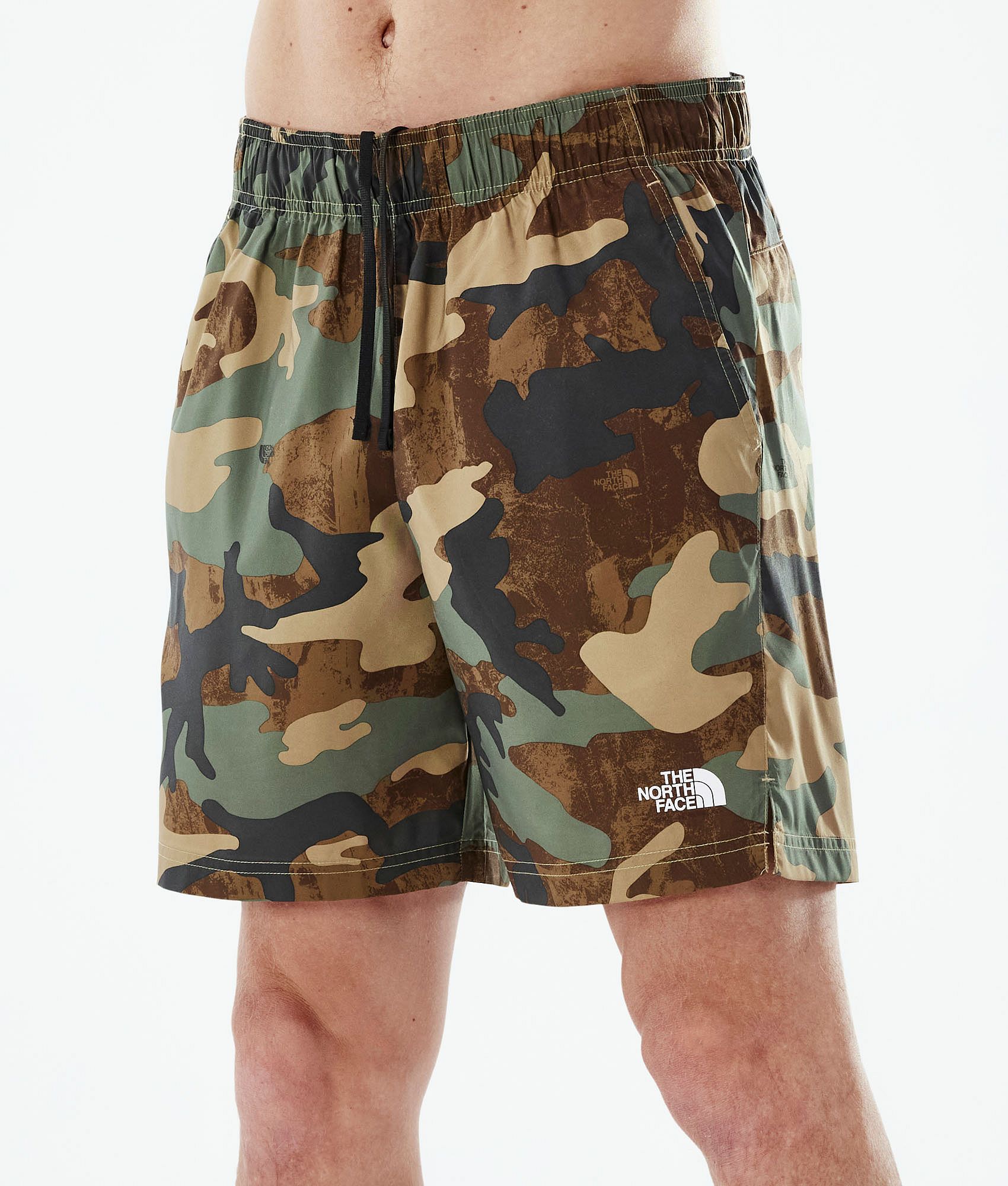 north face camo shorts