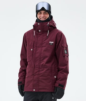Dope Adept Snowboardjacka Man Burgundy
