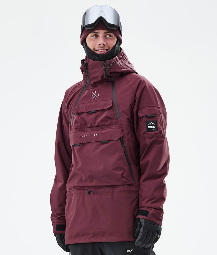 Dope Akin Snowboardjacka Herr Burgundy, Bild 1 av 9