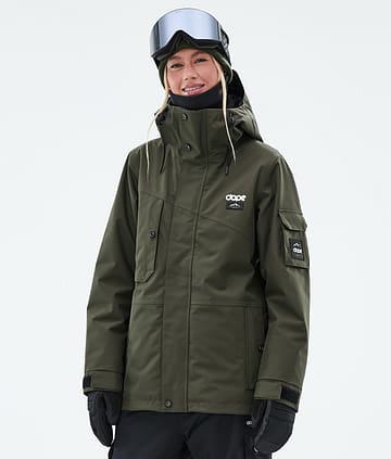 Dope Adept W Snowboardjacka Dam Olive Green