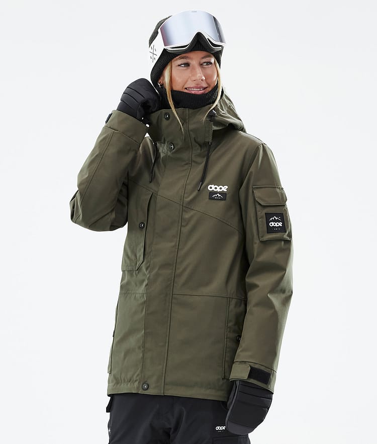 Dope Adept W Snowboardjacka Dam Olive Green, Bild 1 av 10