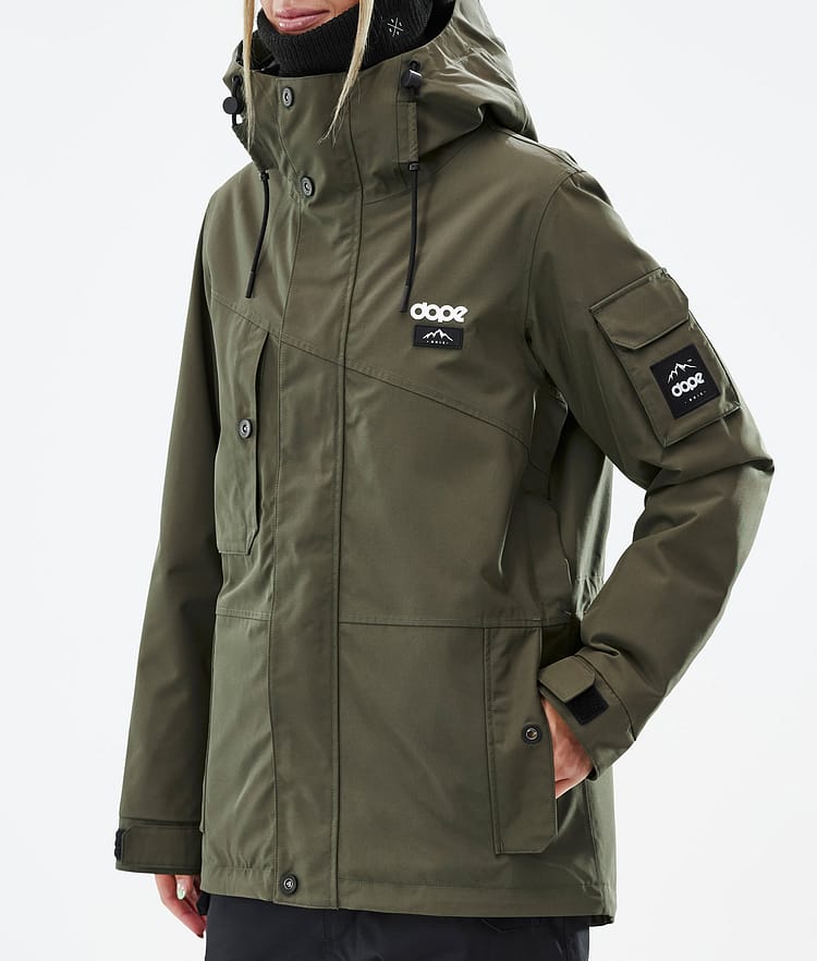 Dope Adept W Snowboardjacka Dam Olive Green, Bild 8 av 10