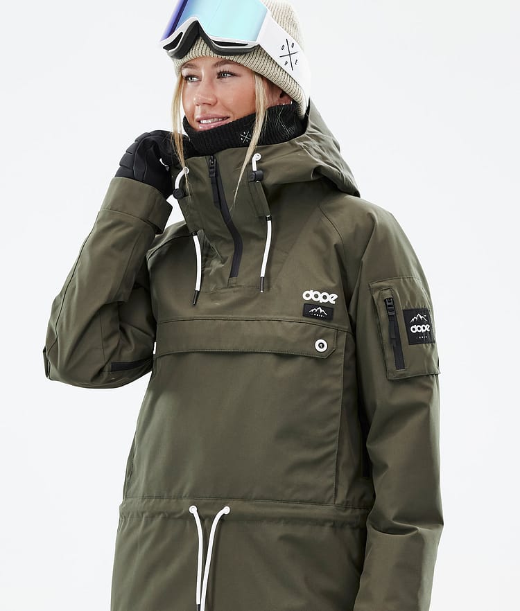 Dope Annok W Snowboardjacka Dam Olive Green, Bild 2 av 9