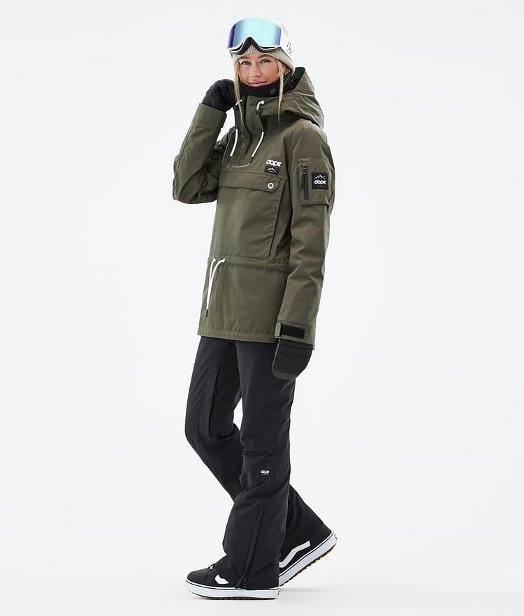 Dope Annok W Snowboardjacka Dam Olive Green, Bild 4 av 9