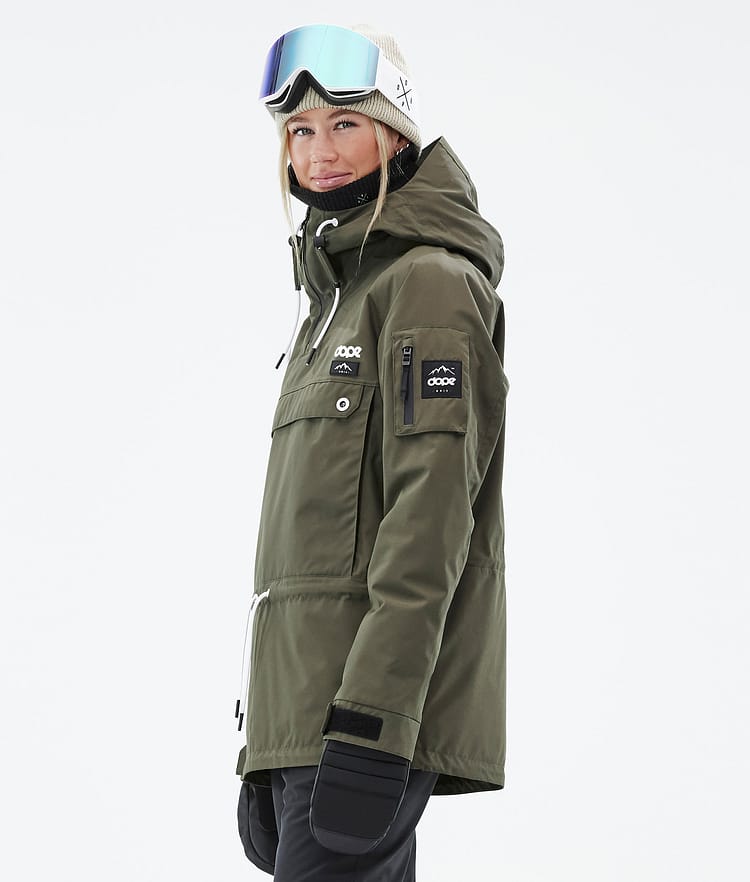 Dope Annok W Snowboardjacka Dam Olive Green, Bild 6 av 9