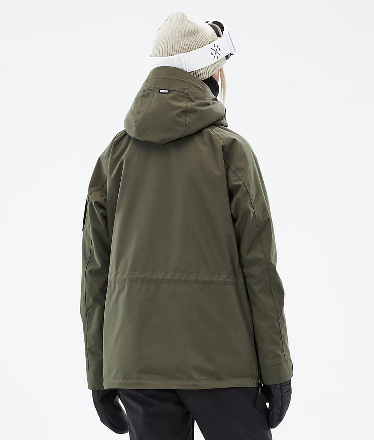 Dope Annok W Snowboardjacka Dam Olive Green, Bild 7 av 9