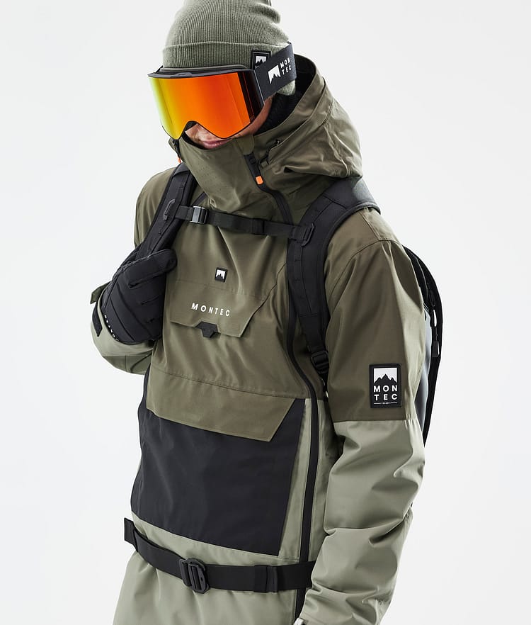 Montec Doom Snowboardjacka Herr Olive Green/Black/Greenish, Bild 2 av 11