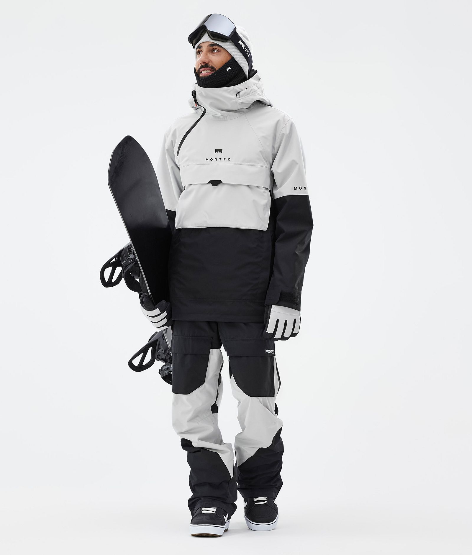 Montec Fawk Snowboardbyxa Herr Black/Light Grey, Bild 2 av 7