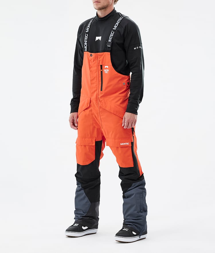 Montec Fawk Snowboardbyxa Herr Orange/Black/Metal Blue, Bild 1 av 6