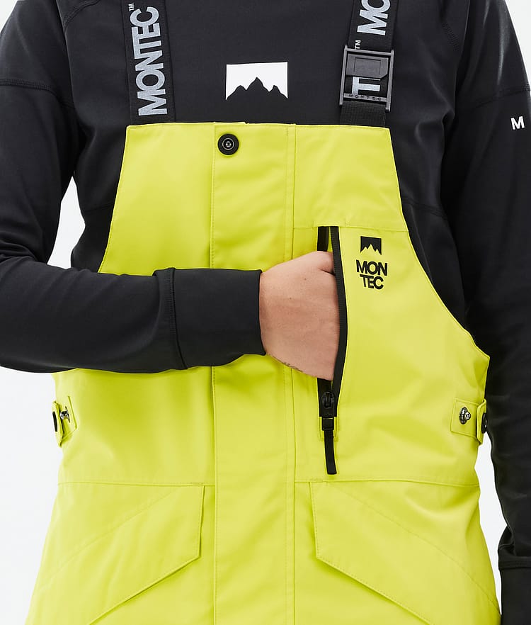 Montec Fawk W Snowboardbyxa Dam Bright Yellow/Black, Bild 5 av 6