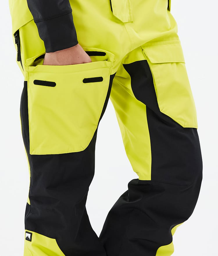 Montec Fawk W Snowboardbyxa Dam Bright Yellow/Black, Bild 6 av 6