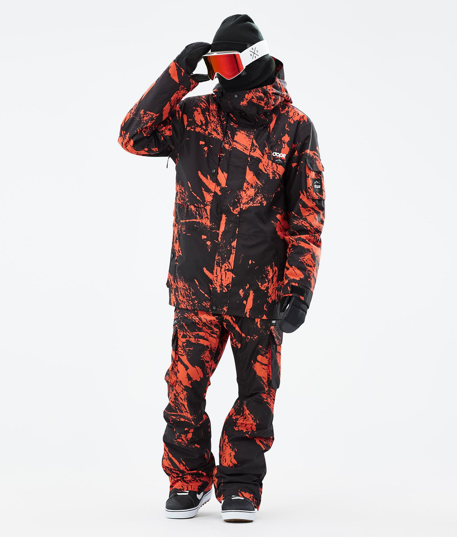 Dope Adept Snowboardjacka Herr Paint Orange, Bild 3 av 10