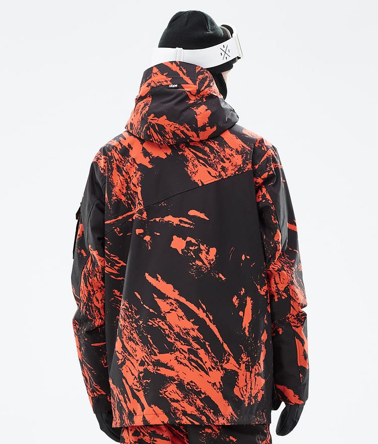 Dope Adept Snowboardjacka Herr Paint Orange, Bild 7 av 10