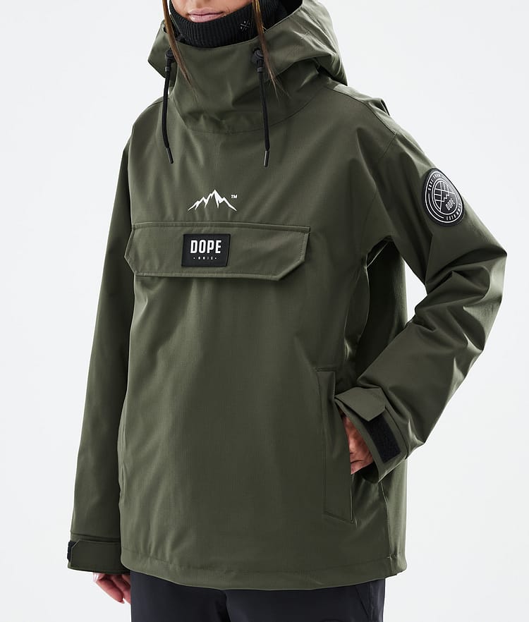 Dope Blizzard W Snowboardjacka Dam Olive Green, Bild 7 av 8