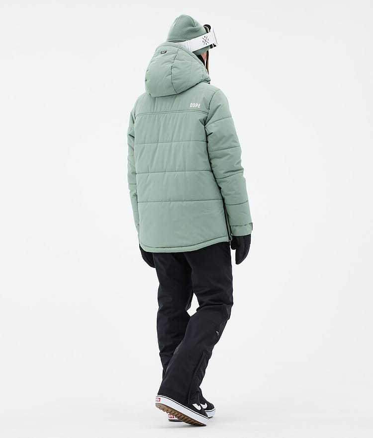 Dope Puffer W Snowboardjacka Dam Faded Green, Bild 4 av 8