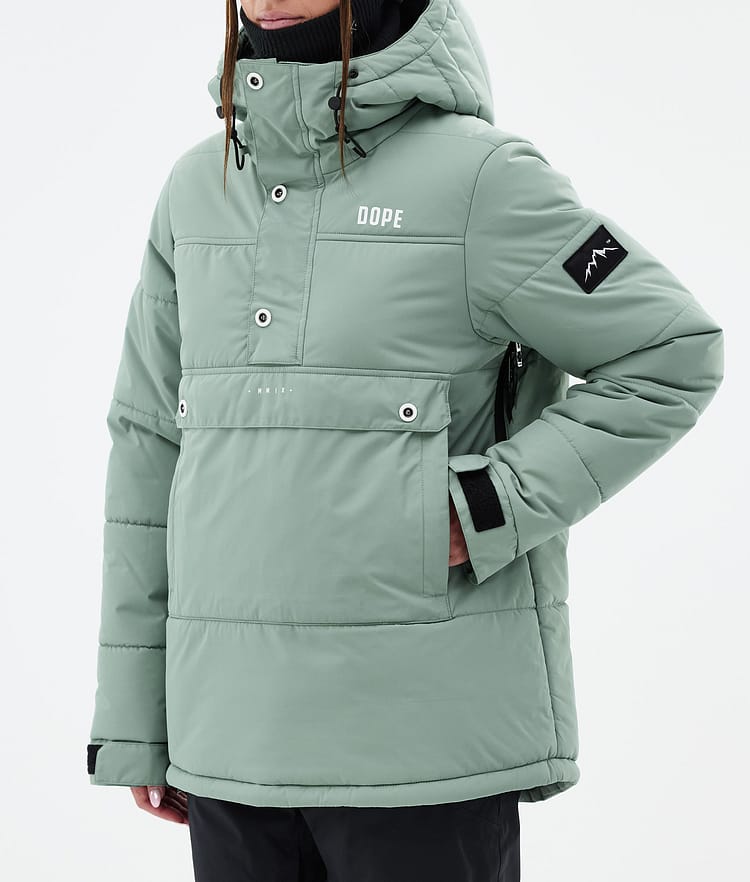 Dope Puffer W Snowboardjacka Dam Faded Green, Bild 7 av 8