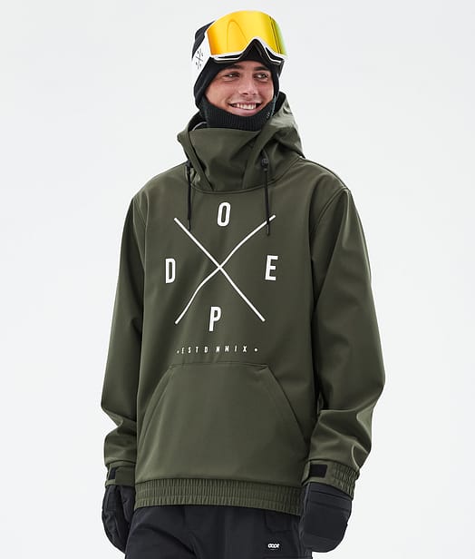 Dope Yeti Snowboardjacka Herr Olive Green