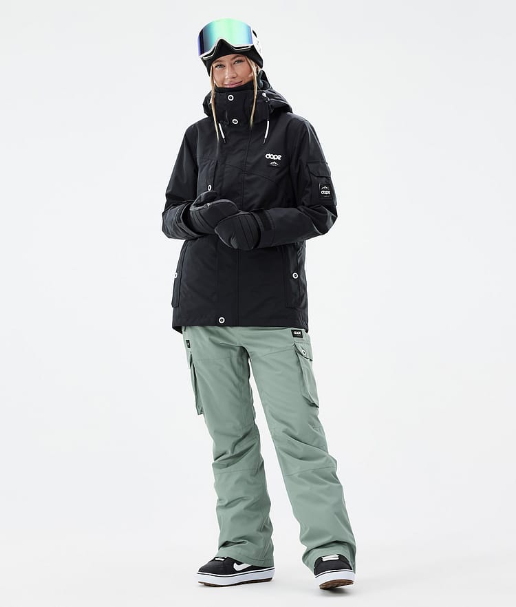 Dope Iconic W Snowboardbyxa Dam Faded Green, Bild 2 av 7