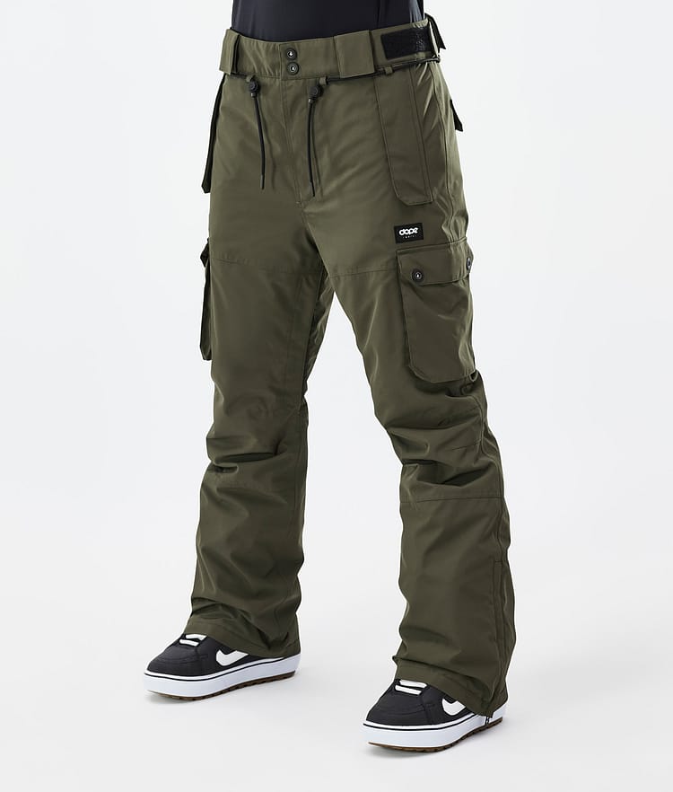 Dope Iconic W Snowboardbyxa Dam Olive Green, Bild 1 av 7