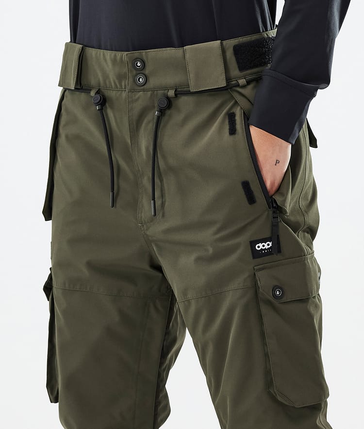 Dope Iconic W Snowboardbyxa Dam Olive Green, Bild 5 av 7