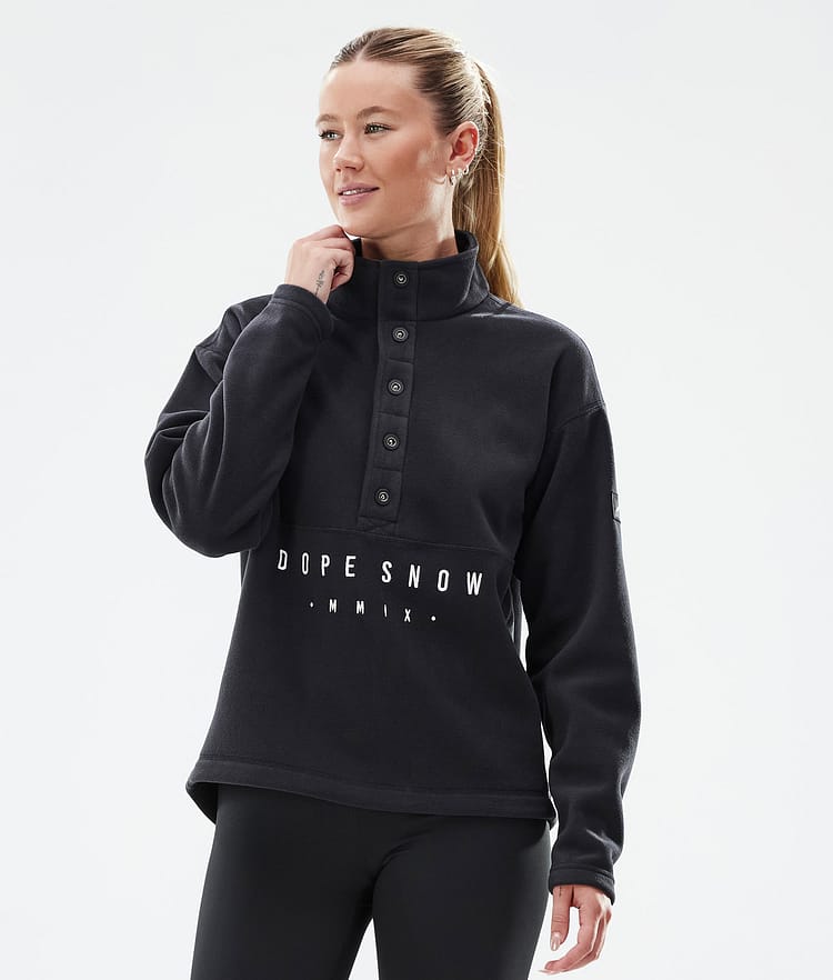 Dope Comfy W Fleecetröja Dam Black, Bild 1 av 6