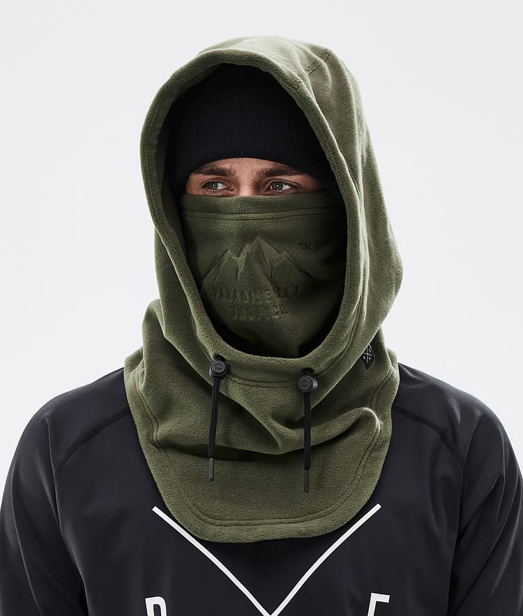 Dope Cozy Hood II Ansiktsmask Olive Green, Bild 3 av 4