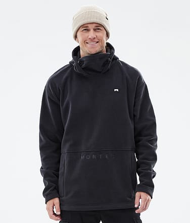 Montec Delta Fleecehood Man Black