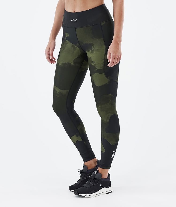 Dope Lofty Tech Leggings Dam Green Camo, Bild 1 av 8